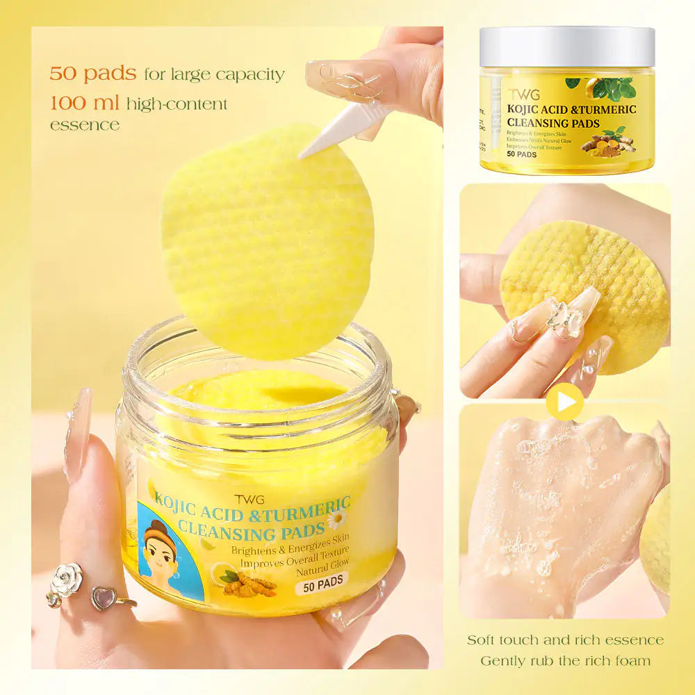 TWG Kojic Acid & Turmeric Face Cleansing Pads